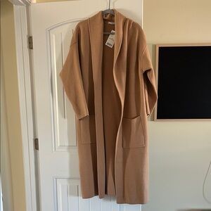 Mango Camel Open Cardigan